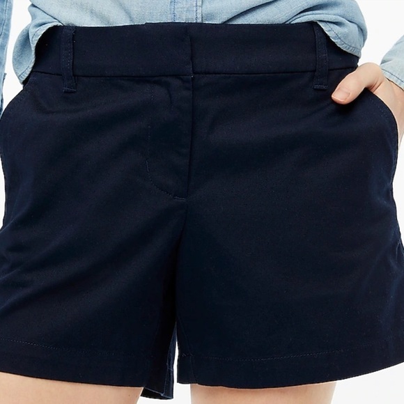 NWT J. Crew Factory 5" classic chino short In Navy - Picture 1 of 8